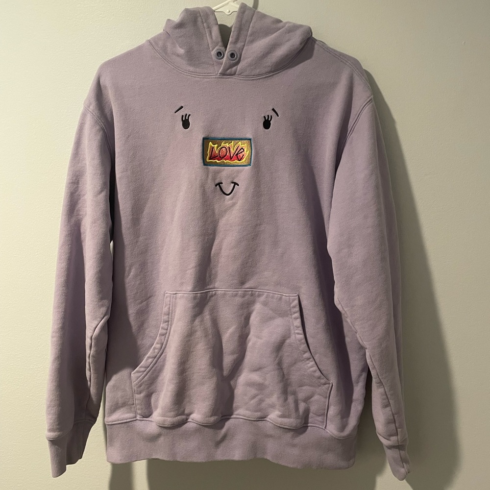 Teddy Fresh “love” love face Pullover Sweatshirt